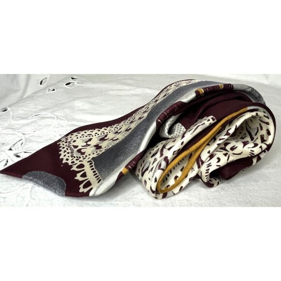 Bruno Marchesi 100% Silk Art Deco Men's Luxury Necktie Italian Vintage - Picture 3 of 8